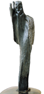 Holz-Skulptur aus Moor-Eiche
