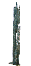 Skulptur aus Moor-Eiche