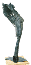 Skulptur aus Moor-Eiche