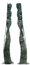Skulptur aus Moor-Eiche